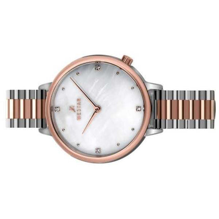 Westar Zing Crystal Accents Orologio da donna al quarzo 00135SPN611 con quadrante in madreperla bianco bicolore in acciaio inoss