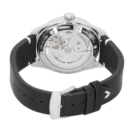 Oris Divers Sixty Five 12H cinturino in pelle quadrante nero automatico 01 400 7772 4054-07 5 20 82 100M orologio da uomo