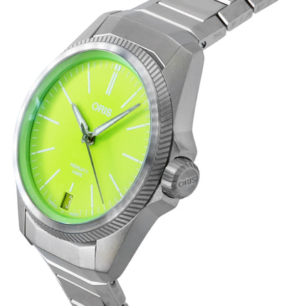 Orologio da uomo Oris ProPilot X Kermit Edition Titanium Green Dial Automatic 01-400-7778-7157-Set 100M