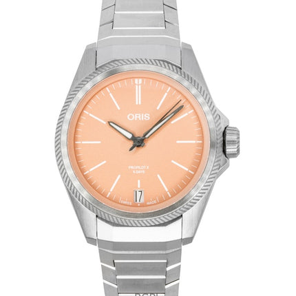 Orologio Oris Propilot X Calibre 400 Titanium Salmon Dial Automatic 01-400-7778-7158-07-7-20-01TLC 100M Unisex