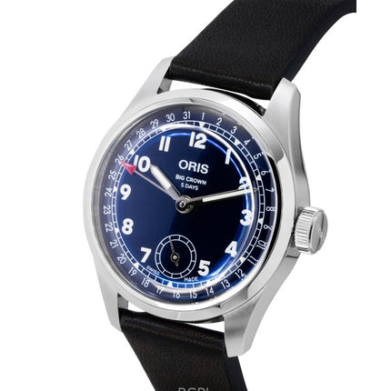 Oris Big Crown Pointer Date Calibro 403 Cinturino in pelle Quadrante blu Automatico 01-403-7776-4065-07-5-19-11 Orologio da uomo