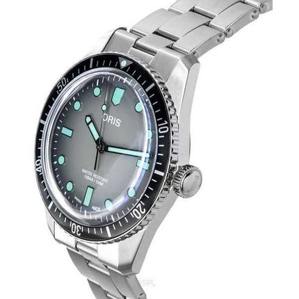 Oris Divers Sixty Five Heritage quadrante grigio in acciaio inossidabile automatico 01 733 7707 4053-07 8 20 18 100M orologio da