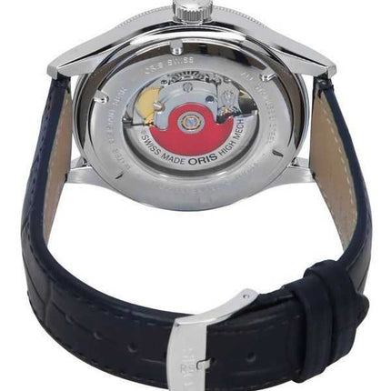 Oris Classic Date cinturino in pelle quadrante blu automatico 01 733 7719 4075-07 5 20 35 orologio da uomo