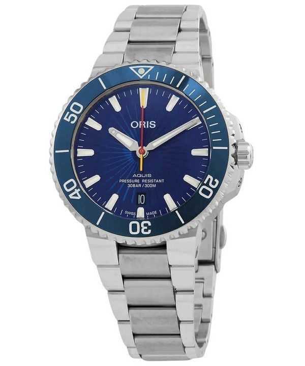 Oris Aquis Sun Wukong Edizione limitata quadrante blu Automatico Diver&#39;s 01 733 7766 4185-Set 300M Orologio da uomo