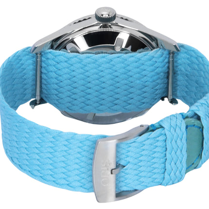 Oris Divers Sixty-Five Cotton Candy Cinturino in tessuto Quadrante blu Automatico 01-733-7771-4055-07-3-19-02S 100M Orologio unisex