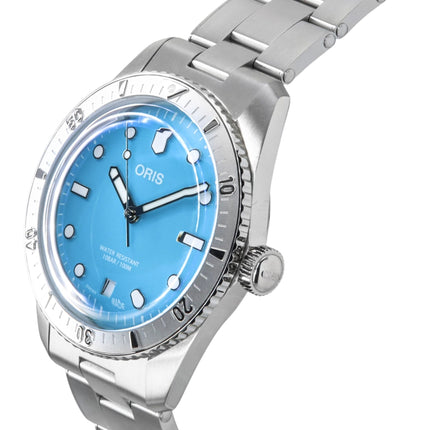 Oris Divers Sixty-Five Cotton Candy Acciaio inossidabile Quadrante blu Automatico 01-733-7771-4055-07-8-19-18 100M Orologio unisex