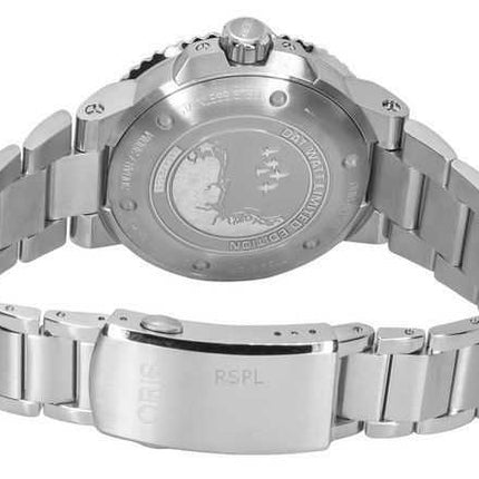 Oris Aquis Analog Limited Edition Green Dial Automatic Diver's 01 743 7734 4197-Set Orologio da uomo 300M con cinturino in g