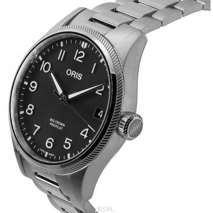 Oris Big Crown ProPilot Acciaio inossidabile Quadrante grigio Automatico 01 751 7761 4063-07 8 20 08P 100M Orologio da uomo