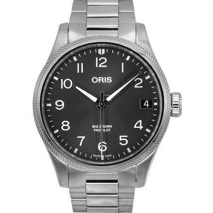 Oris Big Crown ProPilot Acciaio inossidabile Quadrante grigio Automatico 01 751 7761 4063-07 8 20 08P 100M Orologio da uomo