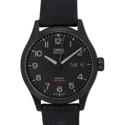 Oris ProPilot Air Racing Edition V cinturino in tessuto quadrante nero automatico 01 752 7698 4784-Set 100M orologio da uomo