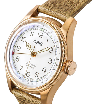 Oris Big Crown Father Time Limited Edition quadrante bianco automatico 01-754-7741-3161-Set Orologio da uomo con bracciale extra