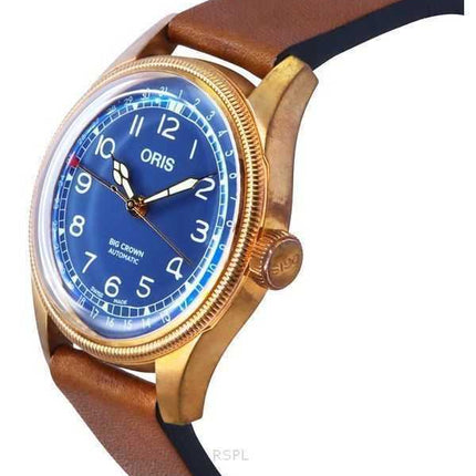 Orologio da uomo Oris Big Crown Bronze Pointer Date quadrante blu automatico 01 754 7741 3165 07 5 20 58BR