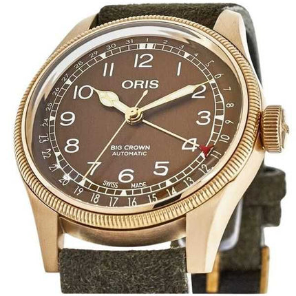 Oris Big Crown Pointer Data Quadrante in bronzo Automatico Diver's 01 754 7741 3166-07 5-20 74BR 300M Orologio da uomo