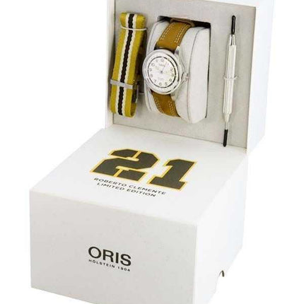 Oris Big Crown Pointer Date Roberto Clemente Limited Edition Automatic 01-754-7741-4081-Set Orologio da uomo con set regalo