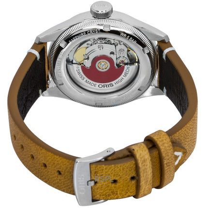 Orologio da uomo Oris Big Crown Cervo Volante con cinturino in pelle e quadrante verde automatico 01-754-7779-4067-Set