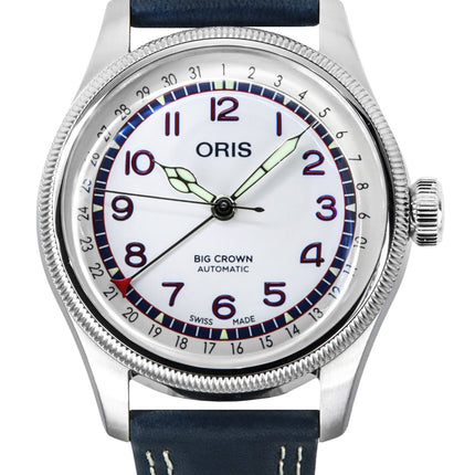 Oris Hank Aaron Limited Edition cinturino in pelle quadrante bianco automatico 01-754-7785-4081-Set orologio unisex con set regalo
