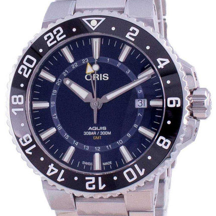 Orologio da uomo Oris Aquis GMT Date Automatic Diver 01-798-7754-4135-07-8-24-05PEB 300M