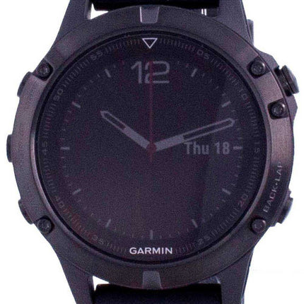 Garmin Forerunner Fenix 5 Outdoor Fitness GPS Black Sapphire con cinturino nero 010-01688-11 Orologio multisport
