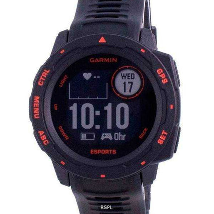 Garmin Instinct E-Sport Edition Display Outdoor Fitness GPS Cinturino nero 010-02064-72 Orologio multisport