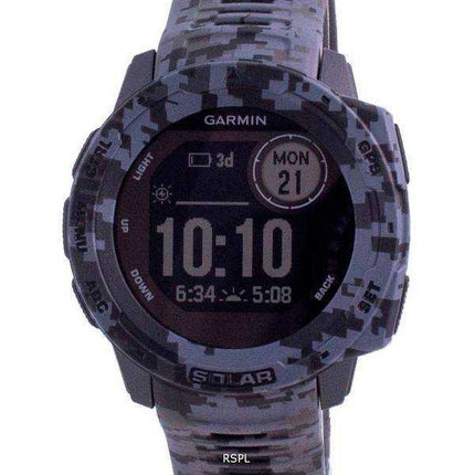 Garmin Instinct Solar Tactical Edition Graphite Camo Cinturino in silicone 010-02293-05 Orologio multisport