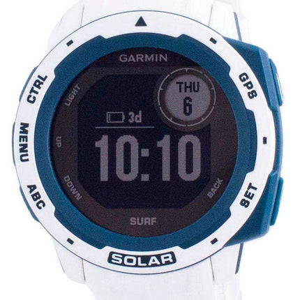 Garmin Instinct Solar Surf Edition Fitness GPS Cinturino in silicone bianco 010-02293-08 Orologio multisport
