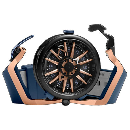 Orologio da uomo Mazzucato Rim Sport reversibile con doppio quadrante automatico 02-BLCG6