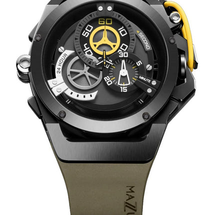 Orologio da uomo Mazzucato Rim Sport reversibile cronografo doppio quadrante automatico 04-GN136