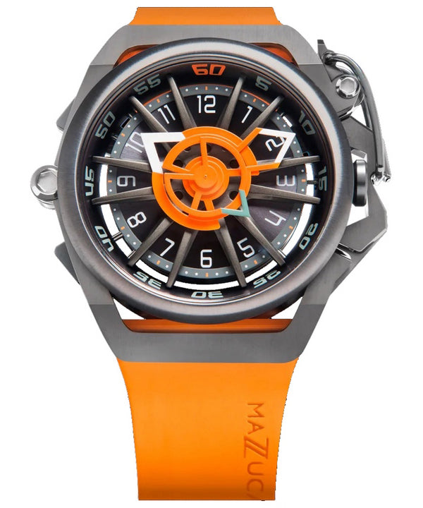 Orologio da uomo Mazzucato Rim Sport reversibile cronografo doppio quadrante automatico 05-OR5555