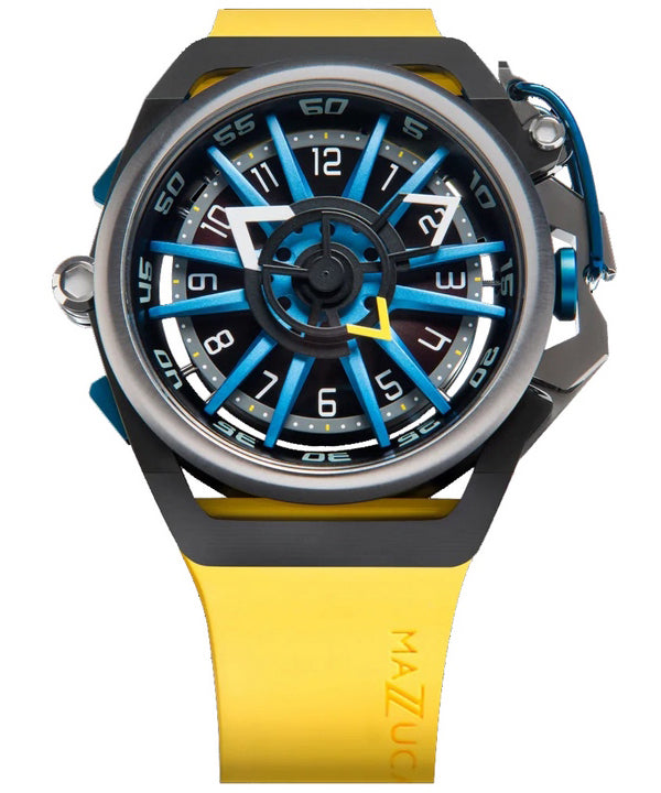 Orologio da uomo Mazzucato Rim Sport reversibile cronografo doppio quadrante automatico 06-YL654