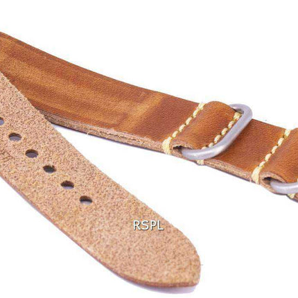 Cinturino per orologio in pelle di marca con rapporto marrone 20 mm