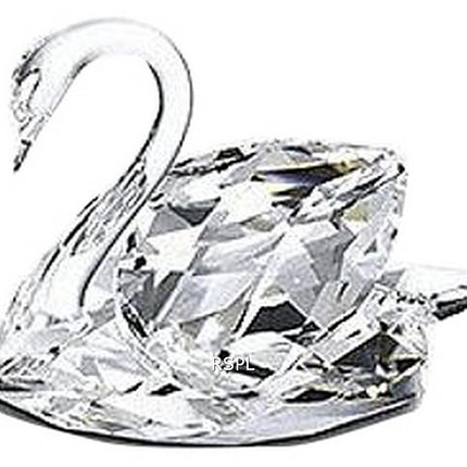 Statuetta media cigno in cristallo trasparente Swarovski - 10006