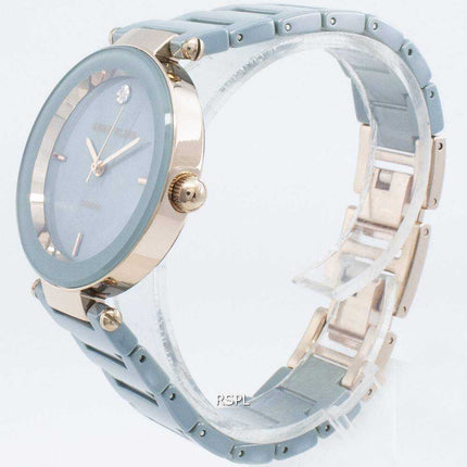 Orologio al quarzo da donna Anne Klein Diamond Accent 1018RGLB