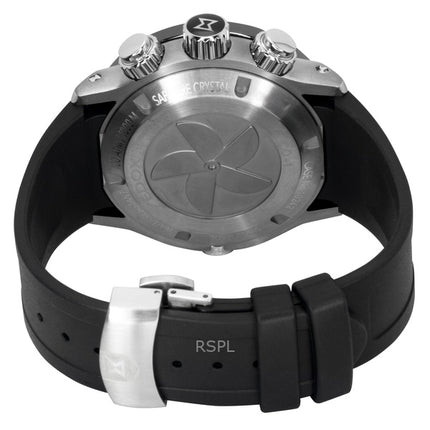 Orologio da uomo Edox CO-1 Cronografo con cinturino in gomma e quadrante blu al quarzo subacqueo 10242-TIN-BUIDN 1000M