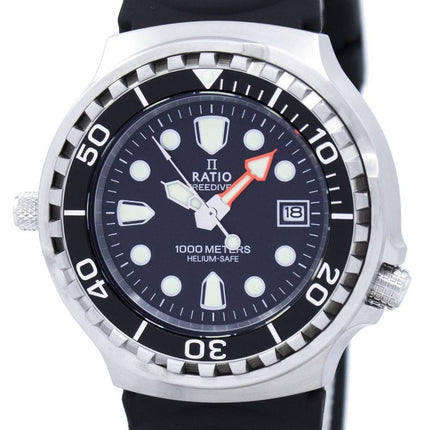 Orologio da uomo Ratio FreeDiver Helium Safe 1000M Sapphire Quartz 1038EF102V ricondizionato