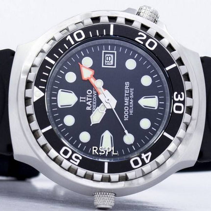 Orologio da uomo Ratio FreeDiver Helium Safe 1000M Sapphire Quartz 1038EF102V ricondizionato