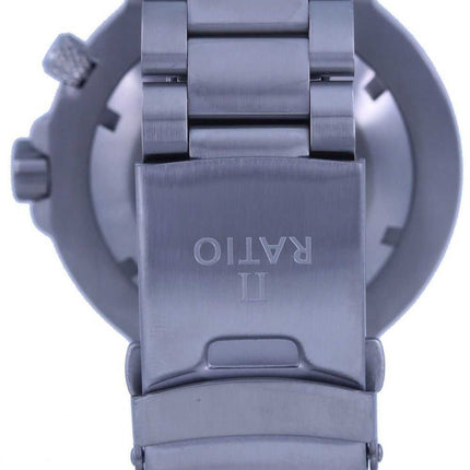 Orologio da uomo Ratio FreeDiver quadrante rosso in acciaio inossidabile al quarzo 1050HA93-02V-RED 1000M