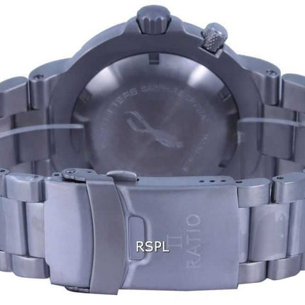 Orologio da uomo Ratio FreeDiver quadrante blu in acciaio inossidabile al quarzo 1050HA93-12V-BLU 1000M