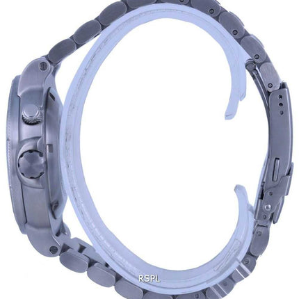 Orologio da uomo Ratio FreeDiver quadrante nero in acciaio inossidabile al quarzo 1050MD93-02V-BLK 1000M