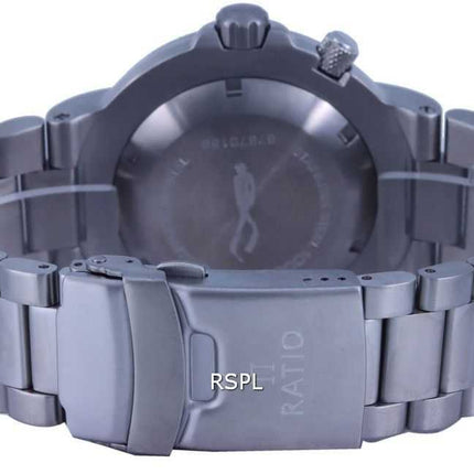 Orologio da uomo Ratio FreeDiver quadrante blu acciaio inossidabile al quarzo 1050MD93-12V-BLU 1000M