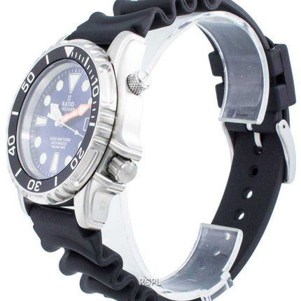 Orologio da uomo Ratio FreeDiver Helium Safe 1000M automatico in acciaio inossidabile 1066KE20-33VA-BLU