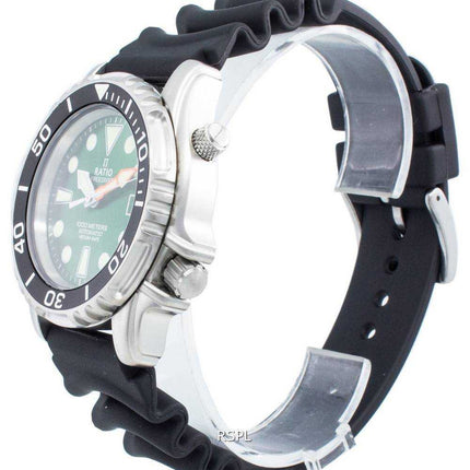 Orologio da uomo Ratio FreeDiver Helium Safe 1000M automatico in acciaio inossidabile 1066KE20-33VA-GRN