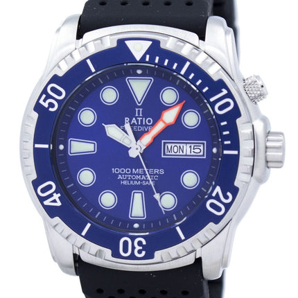 Ratio Free Diver Helium-Safe 1000M Sapphire Automatic 1068HA90-34VA-01 Orologio da uomo