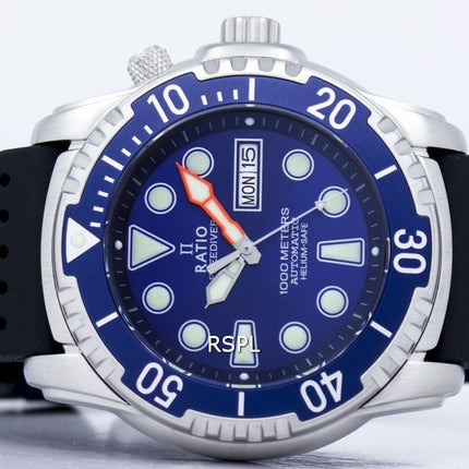 Ratio Free Diver Helium-Safe 1000M Sapphire Automatic 1068HA90-34VA-01 Orologio da uomo