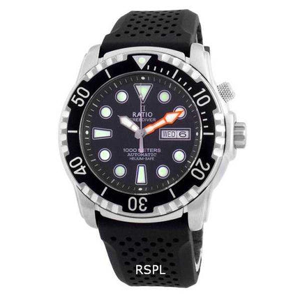 Ratio FreeDiver Helium-Safe 1000M Sapphire Automatic 1068HA90-34VA-BLK Orologio da uomo