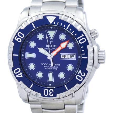 Ratio Free Diver Helium-Safe 1000M Sapphire Automatic 1068HA96-34VA-01 Orologio da uomo