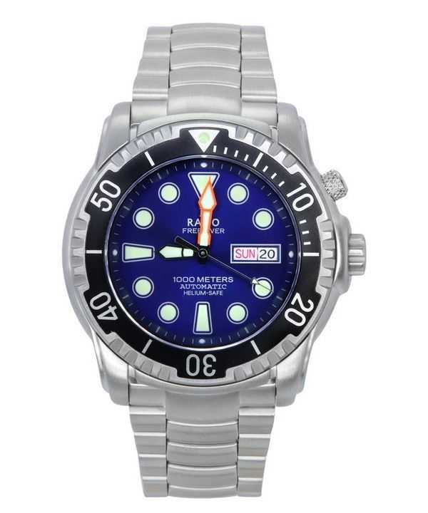 Orologio da uomo Ratio Free Diver Helium-Safe 1000M Sapphire Automatic 1068HA96-34VA-BLU