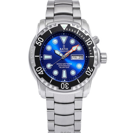 Orologio da uomo Ratio Free Diver Helium-Safe 1000M Sapphire Automatic 1068HA96-34VA-BLU