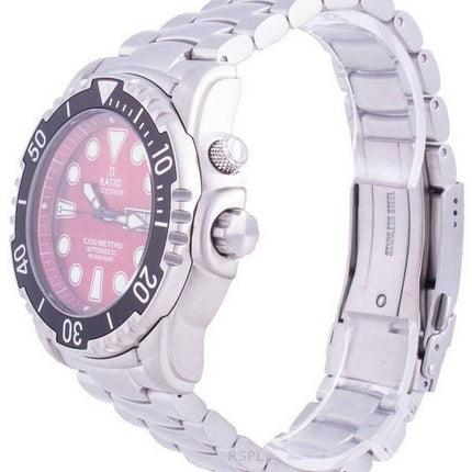 Orologio da uomo Ratio Free Diver Helium-Safe 1000M Sapphire Automatic 1068HA96-34VA-RED