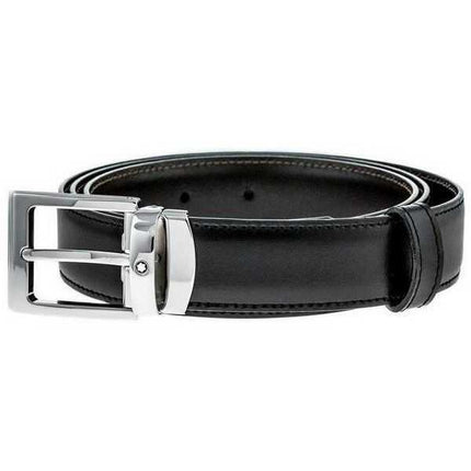 Cintura in pelle da uomo reversibile nero-marrone Montblanc Contemporary 107664