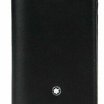 Montblanc 108946 Porta biglietti da visita da uomo in pelle nera Meisterstuck